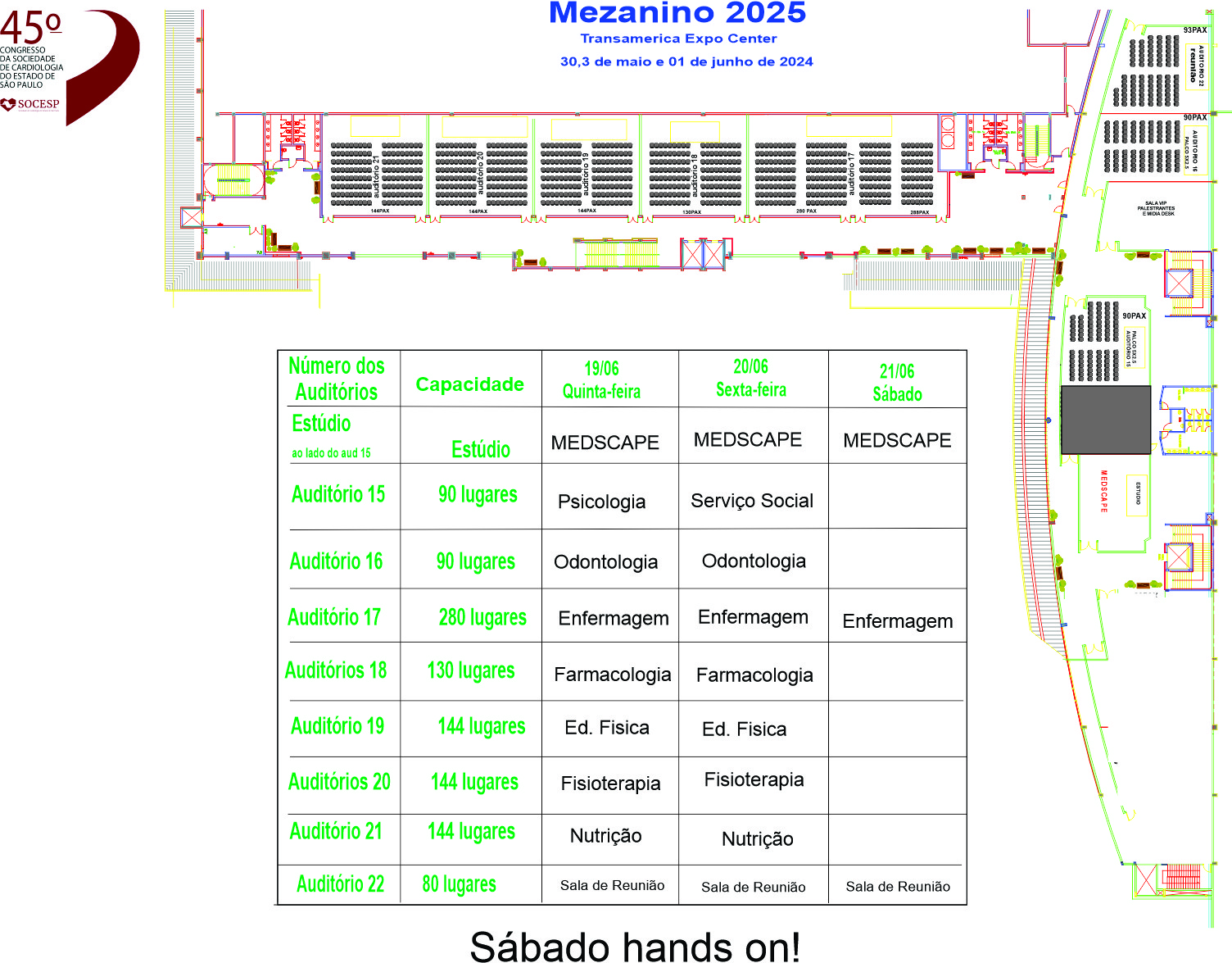 Planta da Feira - Mezanino